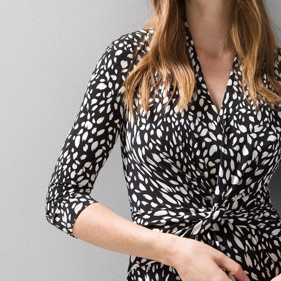 WHBM Matte Jersey Twist Front Dress - Picture 3 of 16